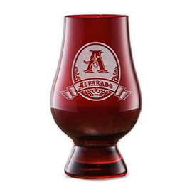 Etched Red Glencairn Whisky Glass (Single 1)
