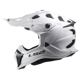 LS2 Helmets MX-Off Road Subverter Evo Helmet (Gloss White - Large)