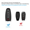 QBUC for Ford 360°Protector TPU Key fob Cover with Keychain