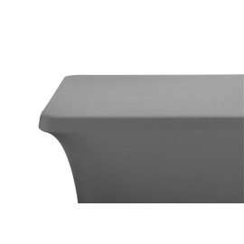 LZY Spandex Fitted Stretch Table Cover for 6 ft or 4ft or 8ft Folding Table, Rectangular Cocktail Tablecloth, Perfect for Party or Banquet
