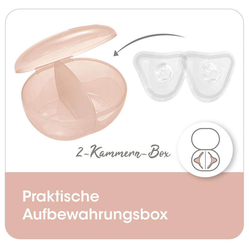nip 2 x Medium 20mm Breastfeeding Cones for Natural Drinking