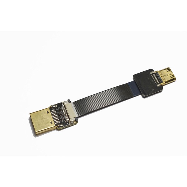 Short Flat Light HDMI Cable Mini HDMI Straight Male to