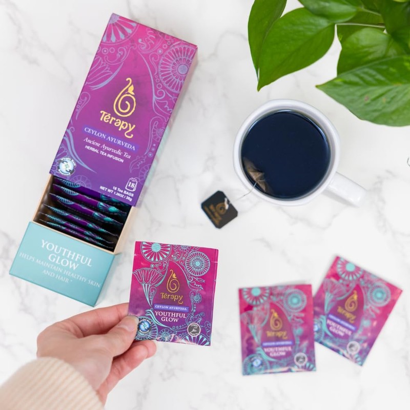 Térapy Ceylon Youthful Glow Herbal Tea Bags | Helps Maintain