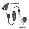 GOMING 5V USB Dimmer Switch Female to Male 10 brightness