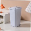 LABRIMP 4pcs Mini Desktop Trash Bins Lid Creative Office Waste