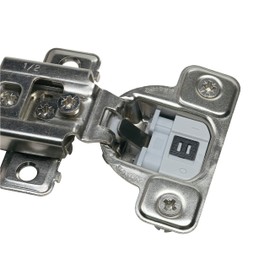 Salice 106 Degree Excenthree 1/2" Overlay Press in Soft Close Cabinet Hinge with 3 Cam Adjustment CUR37D9R (5)