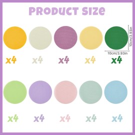 40 Pcs Carpet Dots Markers, 4 Inch Circle 10 Colors Carpet Spots for Classroom Decoration Flexible Seating, Sit Spots for PE Yoga Preschool Elementary Kindergarten Teachers Supplies