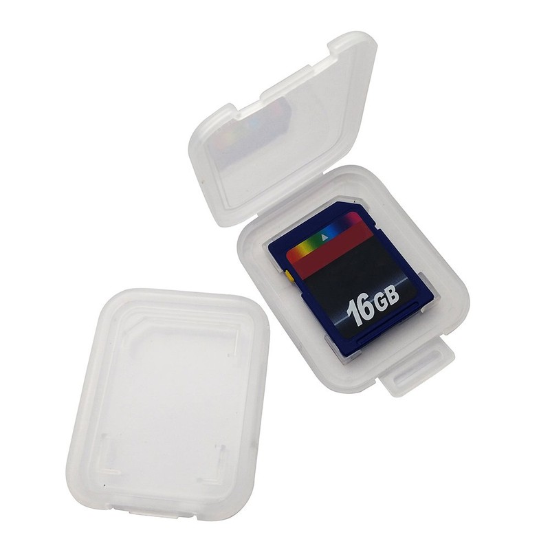 10 Pack Memory Card Plastic Storage Case Compatible with SD
