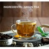 Natural Green Tea leaves 40 Count, Biodegradable Pyramid Tea Bags,