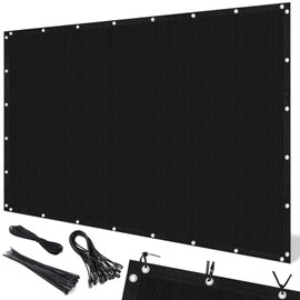 Artpuch 90% Sun Shade Cloth, 4 x 6 FT Pergola Shade Cover Canopy with Grommets, Sun Screen Fabric Tarp for Patio, Outdoor, Garden, Backyard, Black