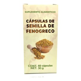 Semilla De Fenogreco 60 Cápsulas Herbolaria Saludable