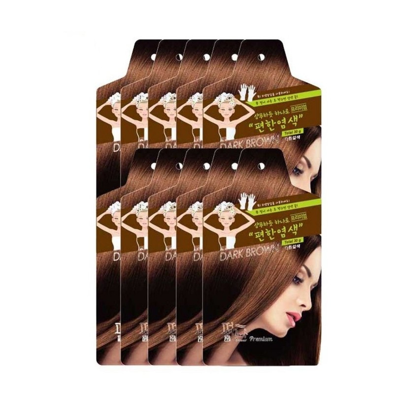 5 premium hair dyes 5p black, as comfortable as straightening