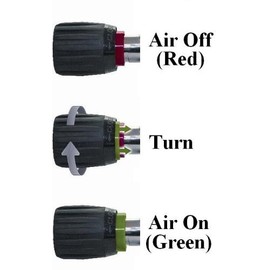 New Vindicator On-Off Safety Valve Handle for Scuba Diving Tank Valve Handle - Model #4 Fits Sherwood 6300 & US Divers/AquaLung Valves