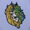 Fantansy Lion with Flowers Patch Embroidered Applique Badge Iron On