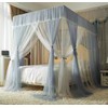 Stainless Steel Canopy Bed Frame Queen Size, Bed Post Poles