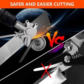 Electric Drill Plate Cutter - Efficient Metal Shears Attachment for Effortless Cutting of Iron, Steel, Copper, Aluminum, Easy to Use Fine Workmanship