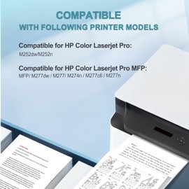 MEGOFFICE 201X Black Toner Cartridge for HP 201X 201A CF400X CF400A Compatible for HP Color LaserJet Pro M252n M277n MFP M252dw M277dw M274n M277c6