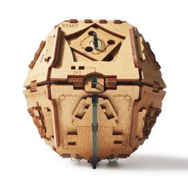 Puzzle Potato Philosopher's Stone Puzzle Box - Escape Room Game-3D Wooden Puzzles for Adults- Escape Room Game - Money Puzzle Box for Cash Gift Crystal Blue