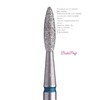 Diamond Drill Bit Bits Manicure Pedicure Nail "Flame " Blue