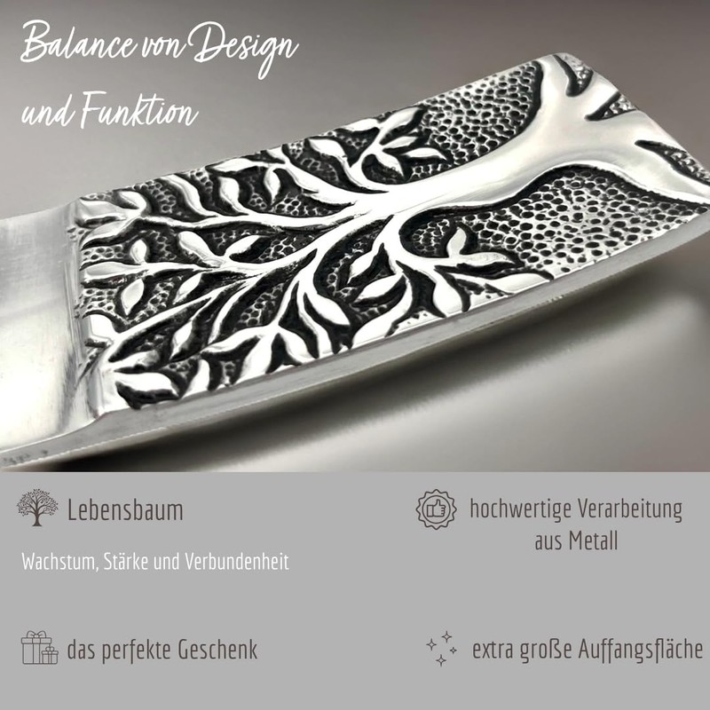 Luxflair Metal Incense Stick Holder with Tree of Life -