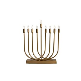 Gift Mark - Modern Gold Electric Menorah