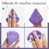 Mafab Set 10 Esponjas Puffs Blender Polvo Triángulo Maquillaje