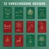 Christmas Cards with Envelope, 12 Cards Set, Folding Cards, A6