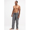 DEVOPS 2 Pack Men's Buffalo Plaid Plush Fleece Pajama Pants