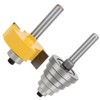 Yakamoz 1/4 Inch Shank Rabbet Router Bit with 6 Bearings