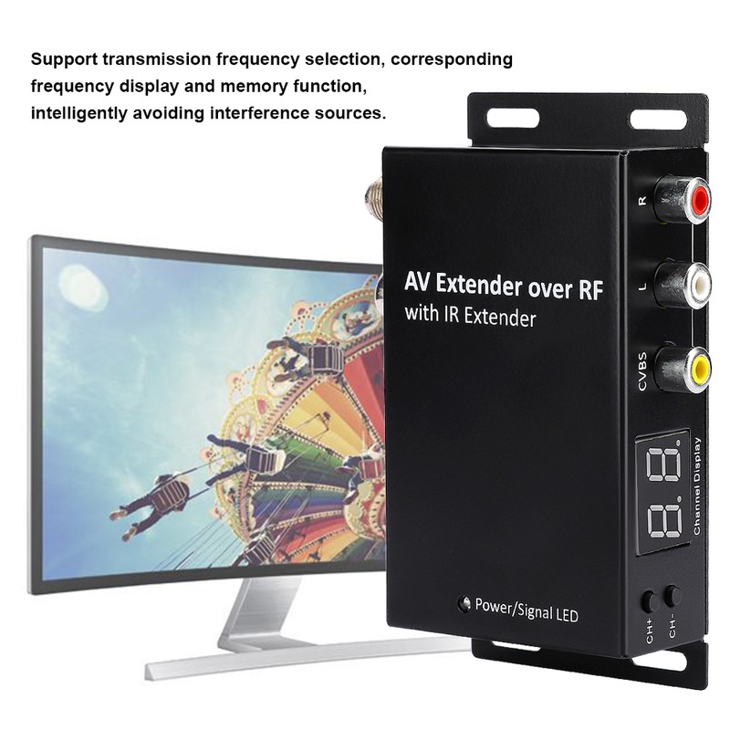 Digital Set Top TV Box RF AV Extender Repeater Adapter