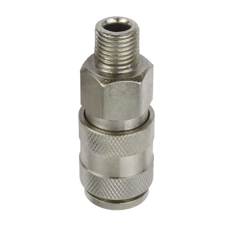 Euro Air Hose Connector Fitting Quick Release Pack Threaded &