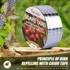 GSINODRS Double Bird Scare Tape Ribbon, Side Reflective Ribbon to
