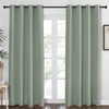 NICETOWN Blackout Sage Green Curtain 84 inch Length for Bedroom