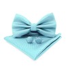 AIOBLEEY Men's Bow Tie with Handkerchiefs Cufflinks: Bow Tie Set