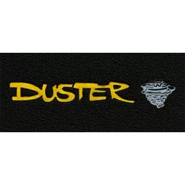 ACC Plymouth Duster Black Carpet Floor Mats 4PC with Logo on all-Fits All 1974-1976