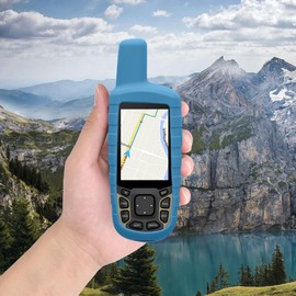kwmobile Case Compatible with Garmin GPSMAP 65/62 / 62S / 62SC - GPS Handset Navigation System Soft Silicone Skin Protective Cover - Blue