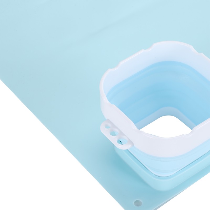 Silicone Painting Mat with Water Cup Washable Protruding Scale Line