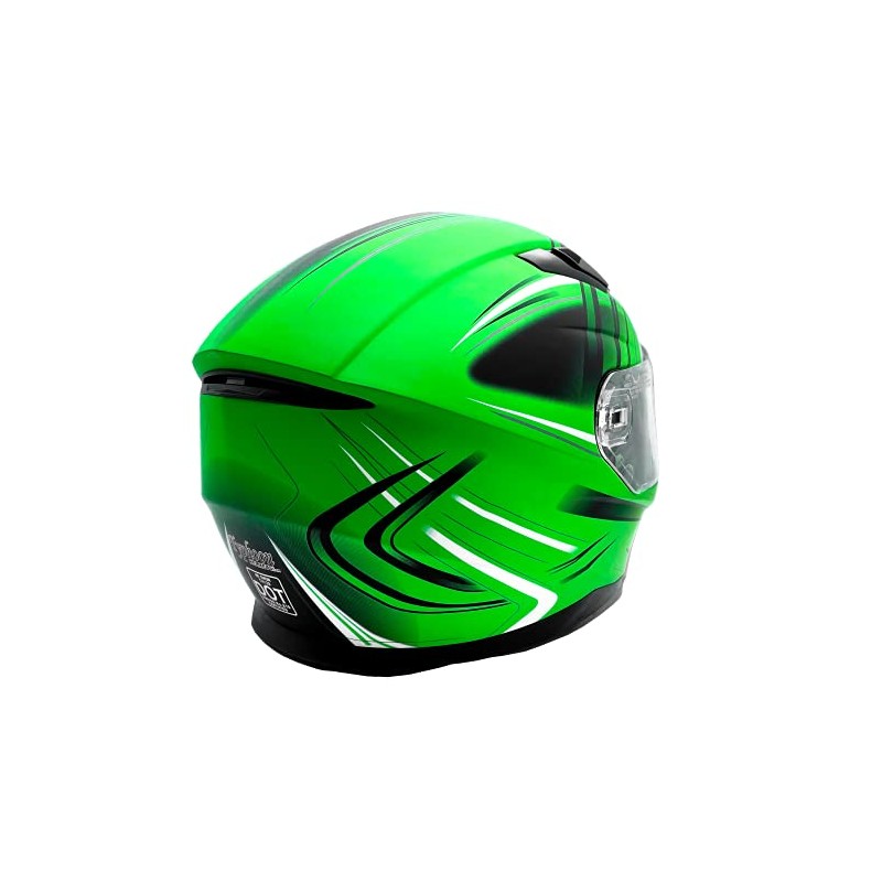 Typhoon Full Face Motorcycle Helmet w/Drop Down Sun Shield DOT