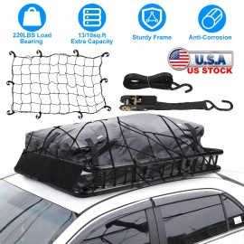 iMountek Universal Car Roof Rack Cargo Top Luggage Holder Carrier Basket with Extension