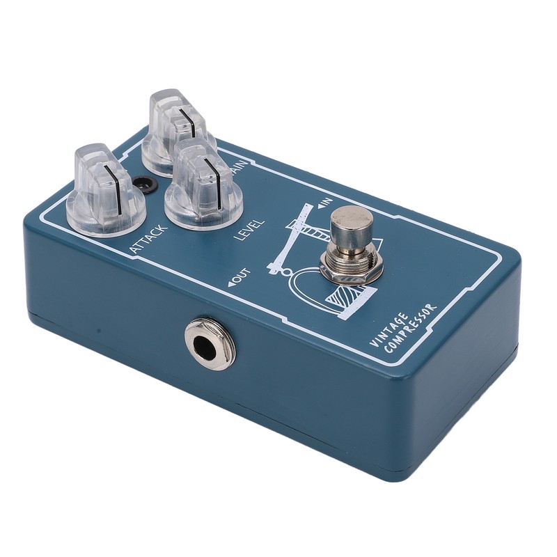 Compressor Effect Monoblock Guitar Compression Effector Pedal with True Bypass
