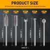 Wood Carving Drill Bits Set Compatible with Dremel Rotary Tool