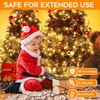 FairyGlim Christmas Lights Outdoor 100LED 33FT, Green Wire Connectable Christmas