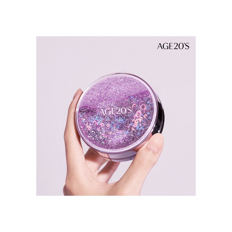 AGE20'S New Original Essence Cover Pact Shining Drop Edition (Purple