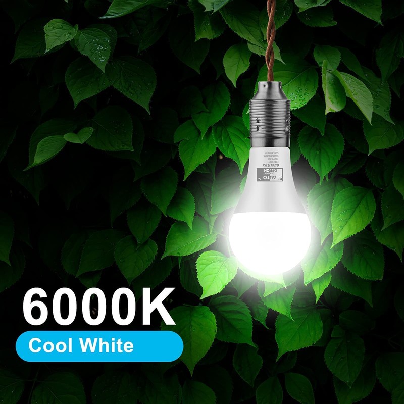 Qualilux Dusk to Dawn Light Bulbs Outdoor 850 Lumen, 60W