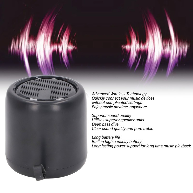 Bluetooth Speaker Multifunction Mini HiFi Stereo Sound Lightweight Portable Wireless