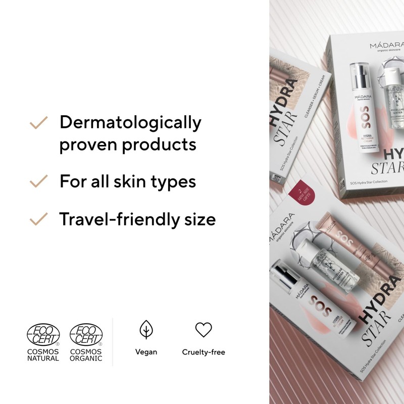 MÁDARA Hydra Star Collection 115 ml - 3-Step Skincare Gift