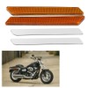 Pair of Hard Saddlebag Latch Cover Reflectors for FLHT FLT