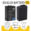 BM Premium High Capacity EN-EL25 Battery for Nikon Z30, Z50,