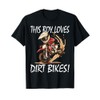 This boy loves dirt bikes, Kids Dirt Bike T-Shirt