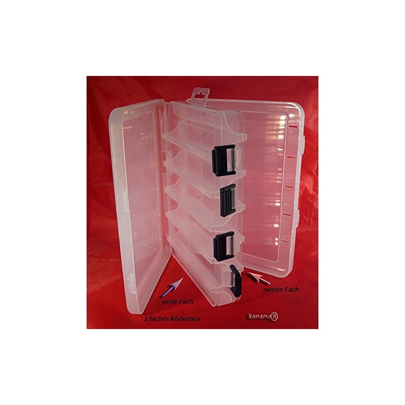 KANANA JCB202 Plastic Fishing Box Bait Box Accessory Box Fishing